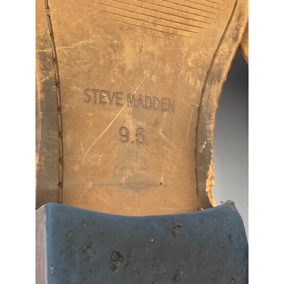 Steve Madden Black Lace Up Men's Leather Dress Shoes Size 9.5 - Picture 12 of 13